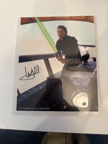 Mark hamill star wars signed - star,