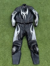 HEIN GERICKE Mens Two Piece Leather Motorcycle Suit UK 32" Waist 30”