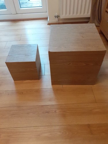 Two light oak veneer storage - light,