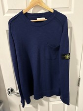 Stone Island Men’s Wool Jumper Navy 2XL P2P 25 Brand New Without Tags