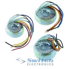 15VA to 160VA Toroidal Transformer 0-12V Dual Primary 115V / 230V 