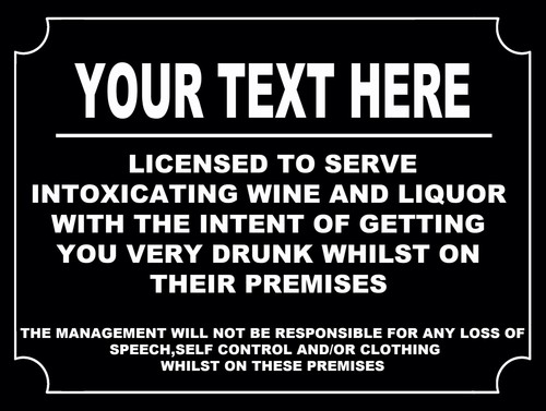 Funny personalised bar - funny,