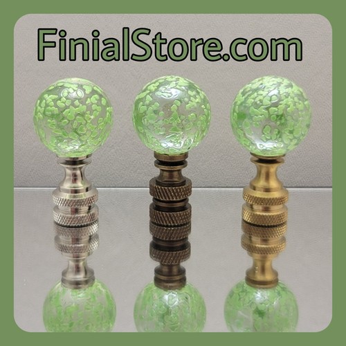 Green speckled clear glass - green,