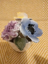 Vintage Radnor Multi-Floral Bouquet Staffordshire Bone China- Made in England