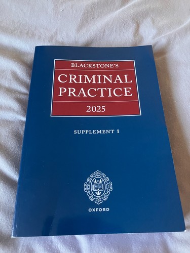 Blackstone criminal practice - blackstone's,