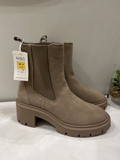 M&S ladies Suede mink chunky