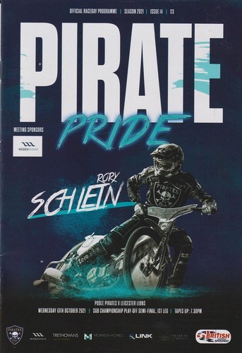 Speedway programme poole - programme,