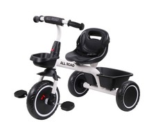 CHILDS PEDAL TRIKE BLACK/WHITE