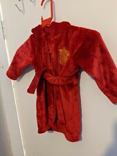 Harry Potter Red Fleece Gryffindor Dressing Gown Robe 9-12 Months By Nutneg