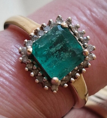 Diamond and emerald cluster - and,