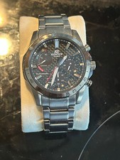 CASIO EDIFICE EFS-S580DB-1A CARBON SOLAR POWER CHRONOGRAPH WR 100M