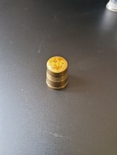 Brass Thimble With Flowers In Great Condition