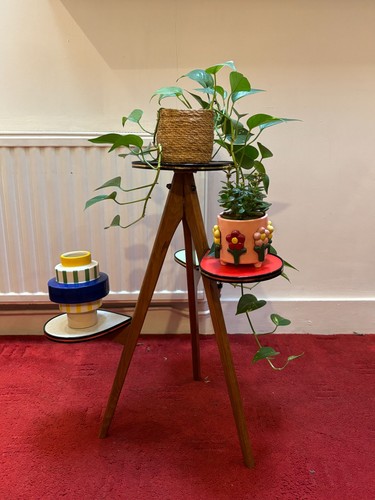 Big 1950s german plant stand - plant,
