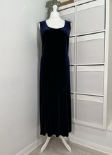 Joanna Hope Velvet Maxi Dress Size 22 Midnight Evening Christmas New Year Party