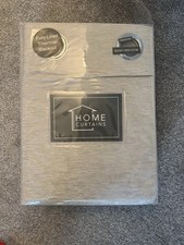 Home Curtains B&Q Eylet 65X54 Inches(165 x137cm) Natural Grey, New 2 pcs Set bag