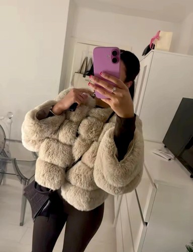 Women faux fur - winter, coat