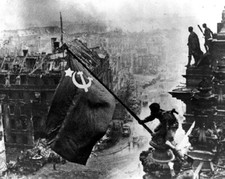 Russian Soldiers raising the