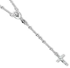 Rosary Beads 23" Necklace Sterling Silver 9 grams Fully Hallmarked