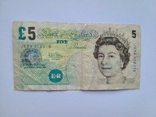 Old Five £5 Pound Note