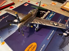 HobbyMaster HA7743a 1:48 P-51D Mustang Capt Abner Aust, USAAF,Iwo Jima 45 Signed