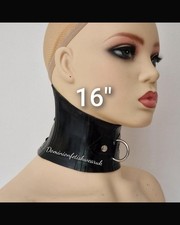 16" black neck corset collar d