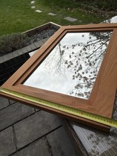 Solid Oak Framed Mirror Wall