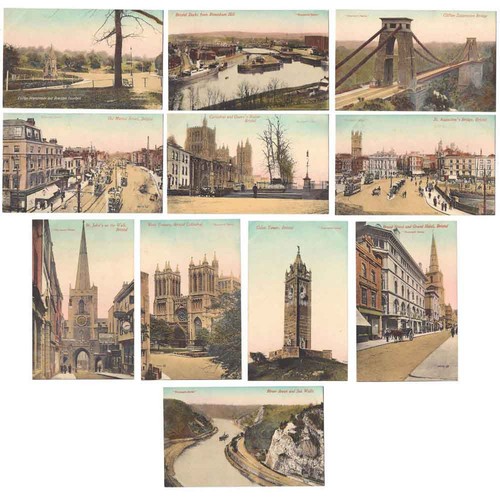 Bristol 11x old postcards from - 11x,