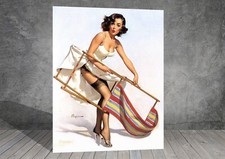 Gil Elvgren Woman Vintage Pin