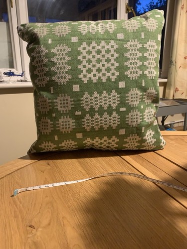 Large handmade cushion green - handmade,