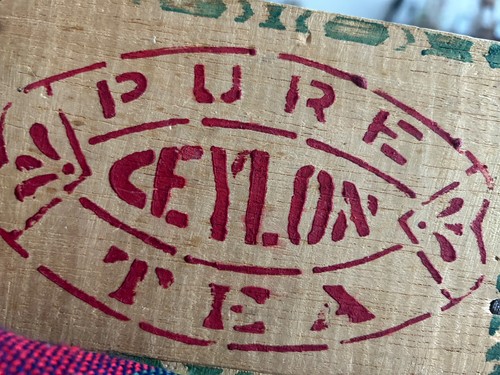 Vintage pure ceylon tea - tea, wooden
