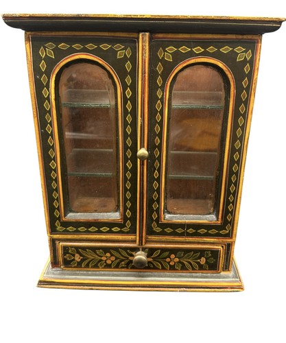 Small antique wooden - wooden, painted