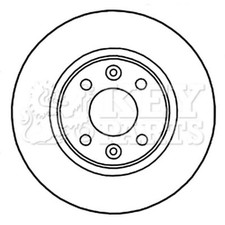 2x Brake Discs Vented For
