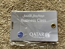 Qatar Airways - Business Class hinged Plastic luggage tag, New