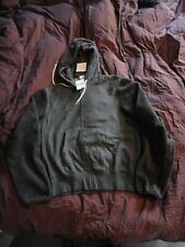 Ganryu Comme des Garcons Grey Hooded Zip Fronted Sweatshirt Large New With Tags
