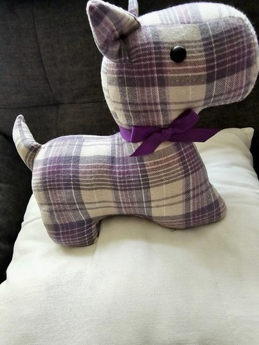 Scottie dog tartan door - scottie,