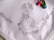 Tablecloth print to embroider