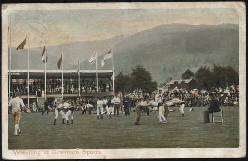 Autochrom wrestling at - -, 'wrestling