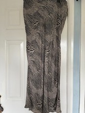 Zara xl bias cut slip skirt in zebra style print