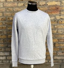 Yelir World - Mens Grey Sweatshirt - Zipped Cuffs - Size Large