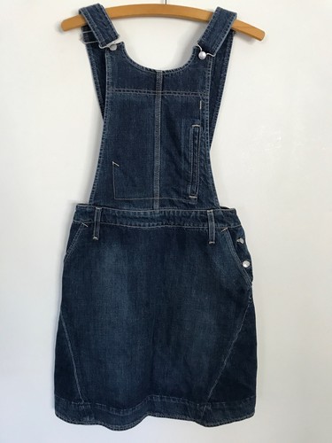 Levi blue denim pinafore - blue,