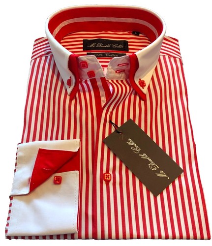 Mens double collar shirt - mens,