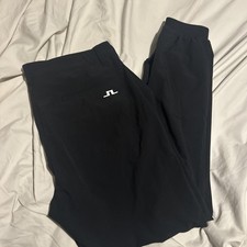 J LINDEBERG GOLF MEN’S NAVY BLUE CUFF GOLF TROUSERS SIZE 36/32