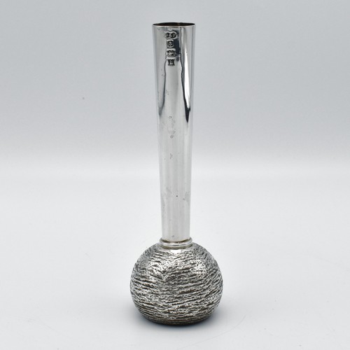 Vintage solid silver bud - silver,