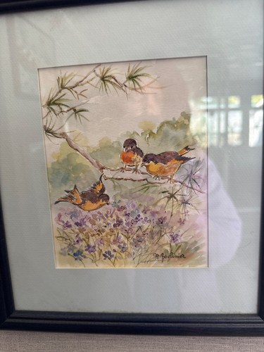 Original water colour signed - water,