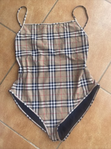 Burberry check delia swimsuit - check,