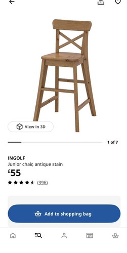 Ikea ingolf junior chair - junior,