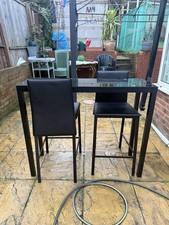 High Pub Table for 2 Round Bar
