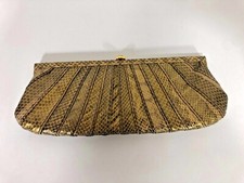 Kotur Snakeskin Fane Clutch in