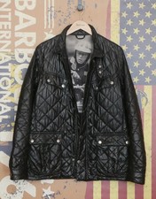 £199 Mens rare Barbour Steve McQueen Mulholland black quilted jacket L Medium