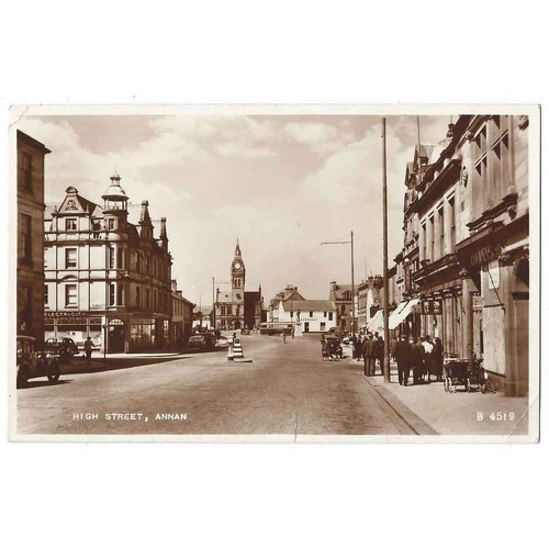 Annan high street postcard - high,